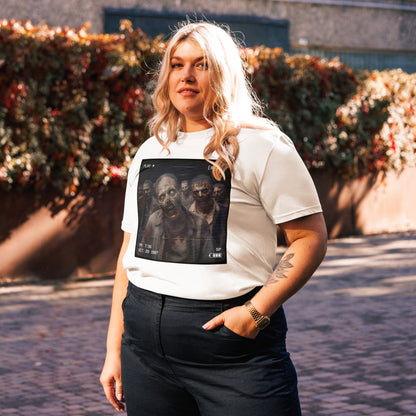Look casual de otoño con camiseta estampada de terror analógico Melian Vintage
